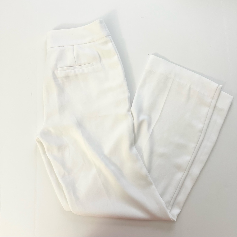 Banana Republic White Trousers Dressy Pants Size 4 (30”‎ waist)